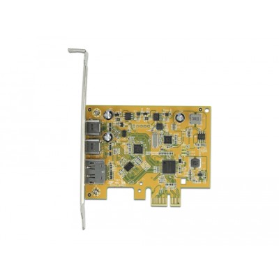 Плата расширения Delock PCI Express x1 до 2 x USB Type-C 10 Gbps (06G7FY)
