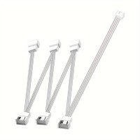 Кабель-удлинитель вентилятора материнской платы Zennova 4pin 1 до 6 White