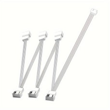 Кабель-подовжувач вентилятора материнської плати Zennova 4pin 1 до 6 White