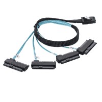 Кабель RAID контроллера MiniSas to 4 Sata/SAS, Raid Card to HDD (SF-091-0.5M)