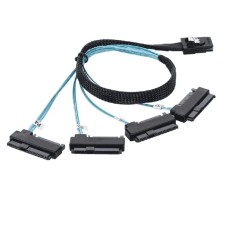 Кабель RAID контроллера MiniSas to 4 Sata/SAS, Raid Card to HDD (SF-091-0.5M)