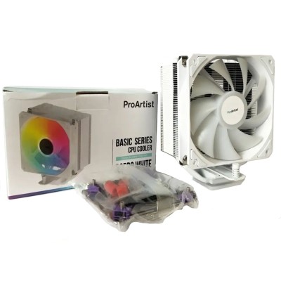 Кулер для процессора PROARTIST B3PRO RGB White 180W TDP