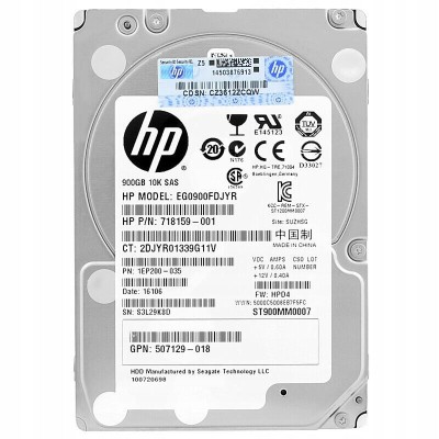 Сервенный диск HP 900Gb 10K 6G SAS 2.5 (EG0900FDJYR / 718159-001)