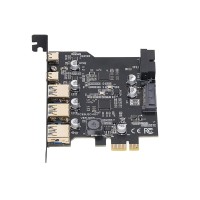 Контролер PCI Express Adapter Card, USB3.2 20Gbps (3 x USB-A / 2 x USB-C )