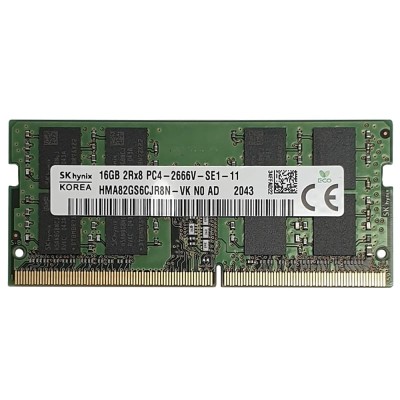 Оперативна пам'ять SK Hynix 16Gb DDR4-2666 PC4-21300 (HMA82GS6CJR8N-VK) SODIMM Non-ECC Small Outline