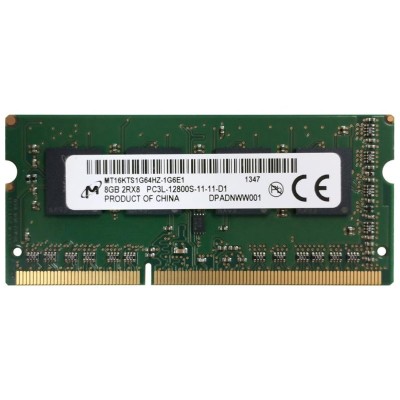 Оперативна пам'ять Micron 8Gb DDR3-1600 PC3L-12800 (MT16KTS1G64HZ-1G6) SODIMM Non-ECC Small Outline