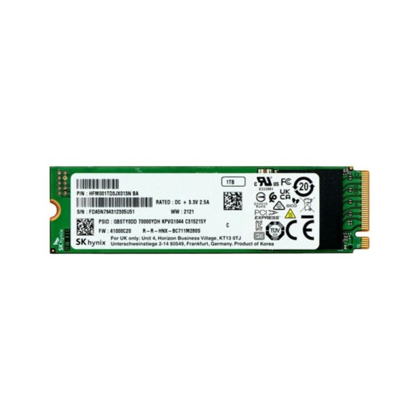 Накопитель SSD SK Hynix 1Tb NVMe M.2 Gen3x4 (HFM001TD3JX013N) для 
