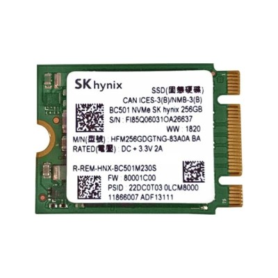 Накопичувач SSD SK Hynix BC501 256Gb NVMe M.2 Gen3x4 (HFM256GDGTNG)