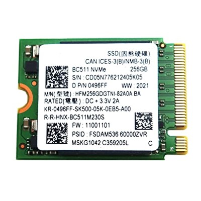 Накопичувач SSD SK Hynix BC511 256Gb NVMe M.2 Gen3x4 (HFM256GDGTNI)