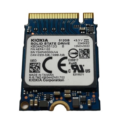 Накопитель SSD KIOXIA 512Gb NVMe M.2 Gen3x4 (KBG4AZNS512G)