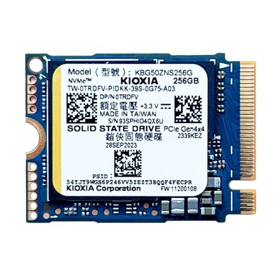 Накопитель SSD KIOXIA 256Gb NVMe M.2 Gen4x4 (KBG50ZNS256G)