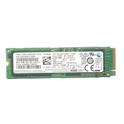 Накопитель SSD Samsung PM961 512Gb NVMe M.2 Gen3x4 (MZ-VLW512A / MZVLW512HMJP)