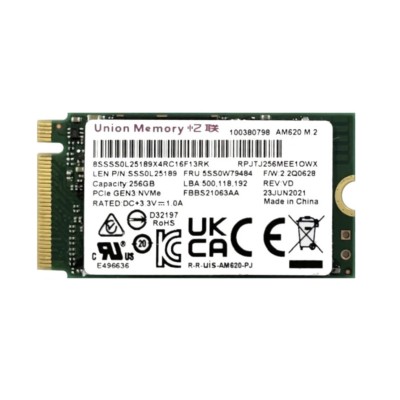 Накопитель SSD Union Memory AM620 256Gb NVMe M.2 Gen3x4 (RPJTJ256MEE1OWX)