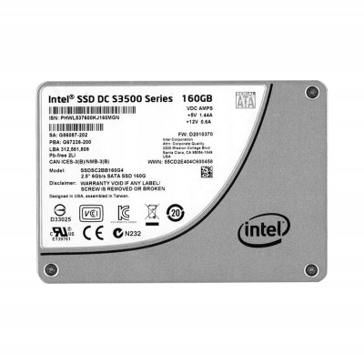 Диск SSD SATA Intel 160Gb S3500 (SSDSC2BB160G4T)
