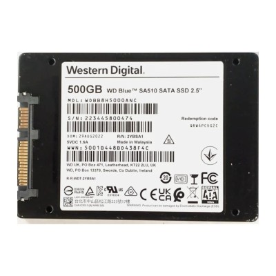 Накопитель SSD WD Blue SA510 500Gb SATA (WDBB8H5000ANC)