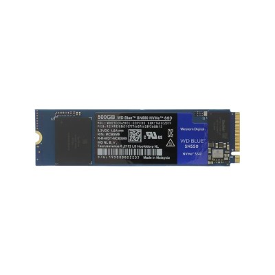 Накопитель SSD WD Blue 500Gb SN550 NVMe M.2 Gen3x4 (WDS500G2B0C)
