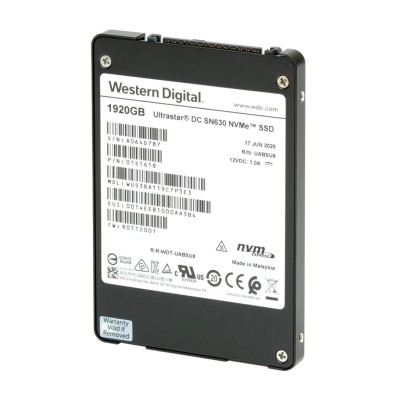 Накопичувач Western Digital Ultrastar DC SN630 1.92Tb NVMe PCIe U.2 (WUS3BA119C7P3E3)